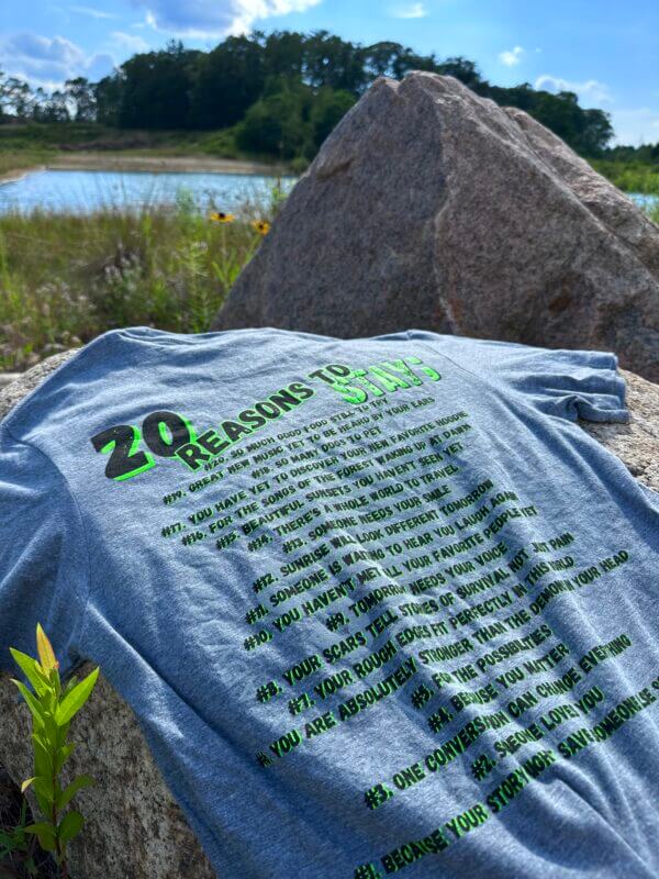 SFL 20 Reasons to Stay T-shirt back